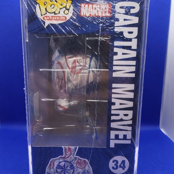 Marvel Studios Captain Marvel Art Series Target Exclusive Funko Pop - Picture 2 of 10